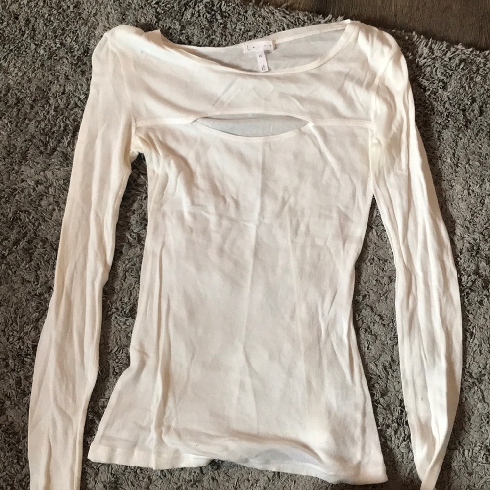 Leith white long sleeve